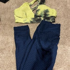 Tik tok leggings and bra